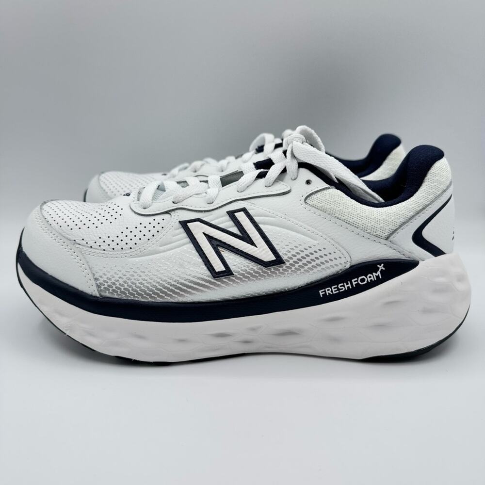 New Balance Fresh Foam X 840F White Team Navy Walking Sneakers Men’s 7.5 Wide - Picture 4 of 8